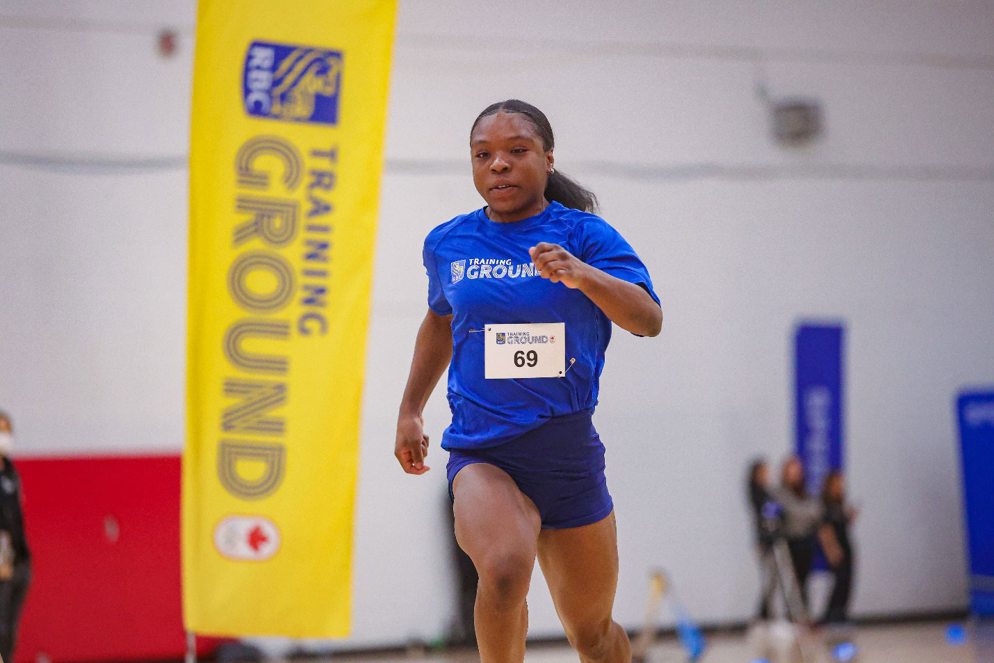 Kiki Idowu competing at the RBC Training Ground qualifier 